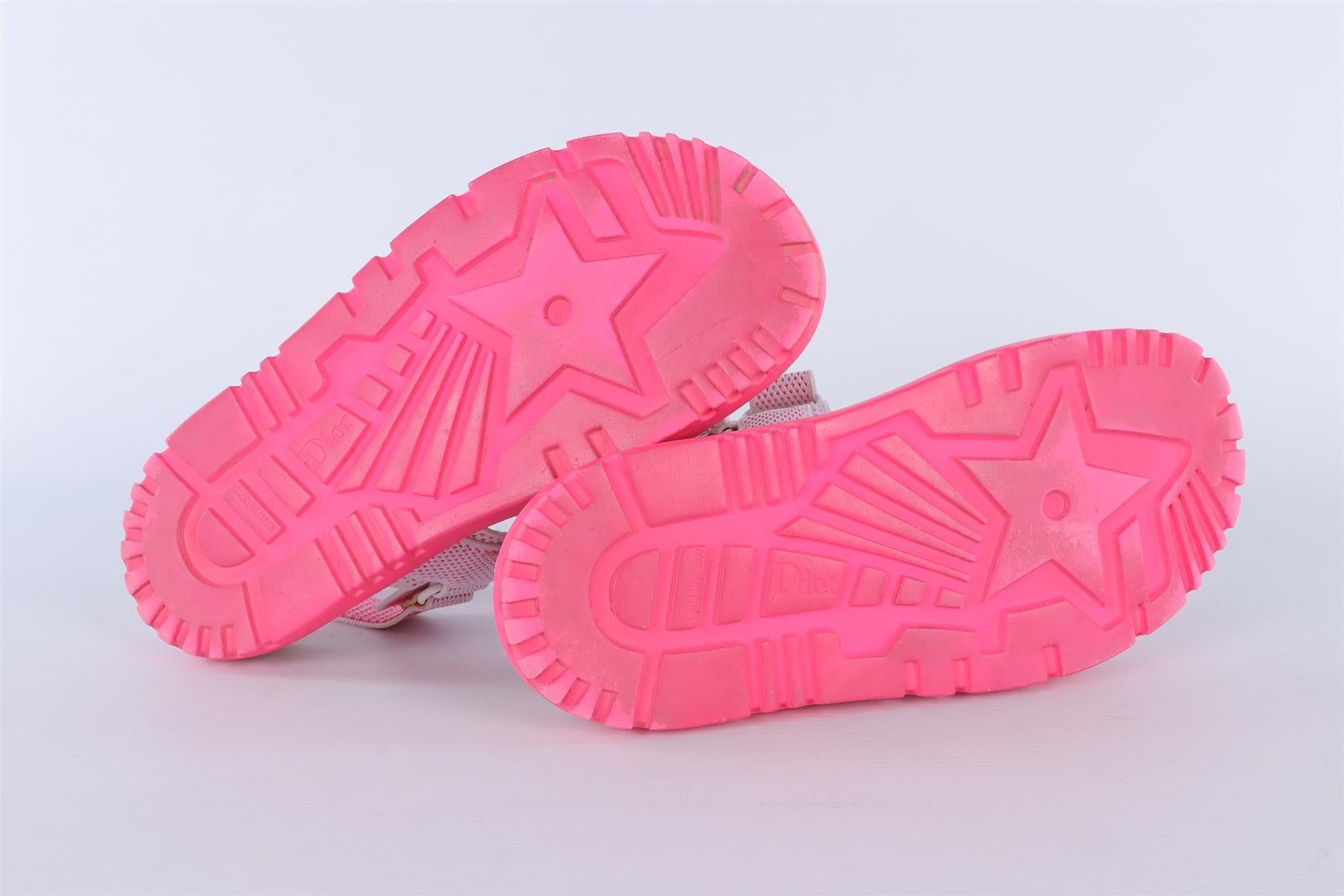 CHRISTIAN DIOR PINK DIORACT FABRIC SANDALS EU 38 UK 5