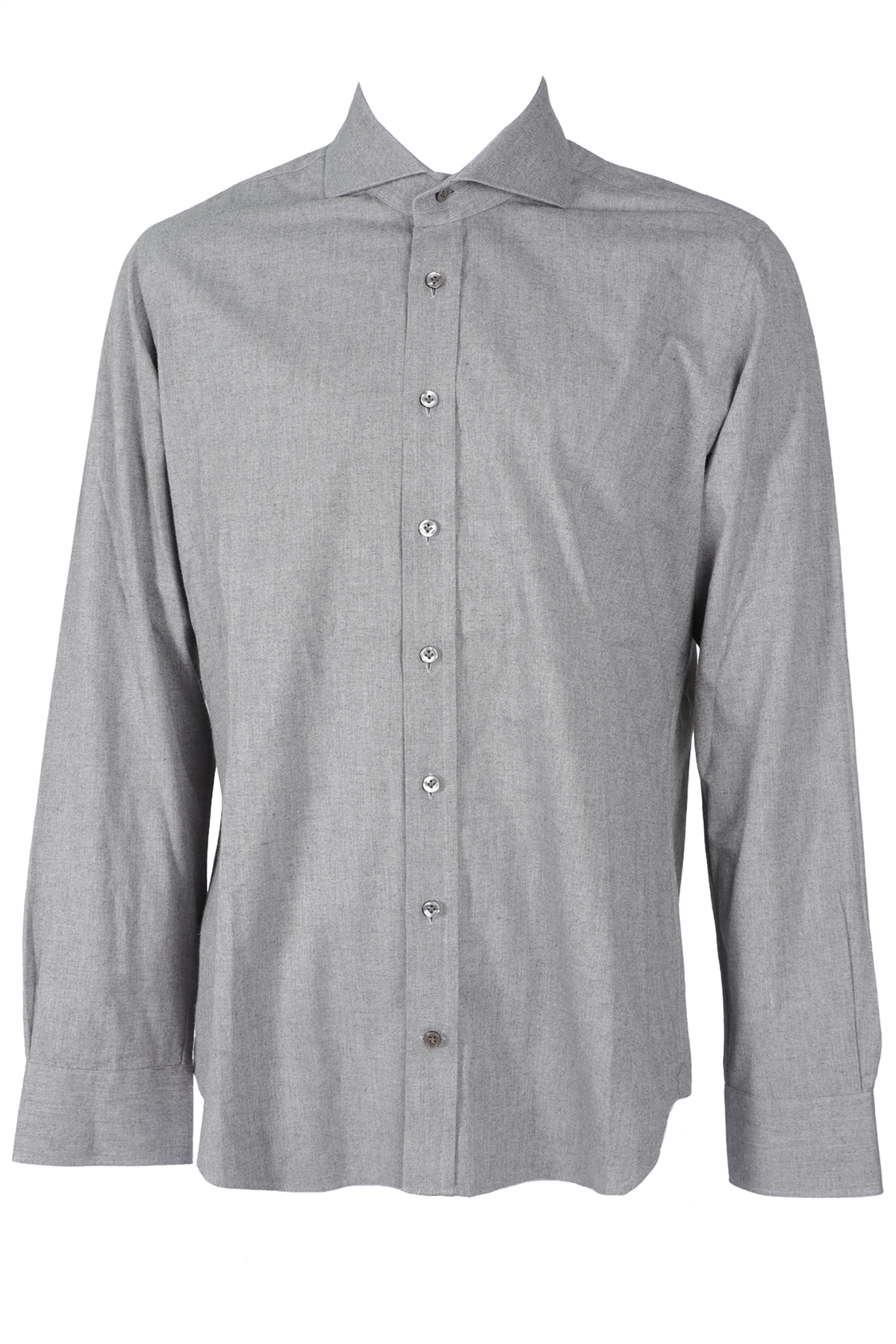 THOM SWEENEY GREY MEN'S COTTON SHIRT 17 UK 46