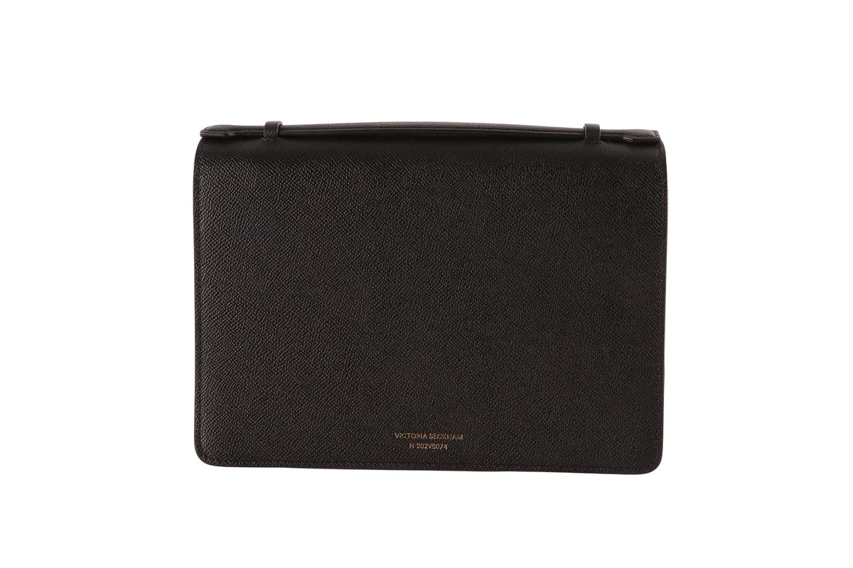 VICTORIA BECKHAM BLACK THE DORIAN LEATHER SHOULDER BAG