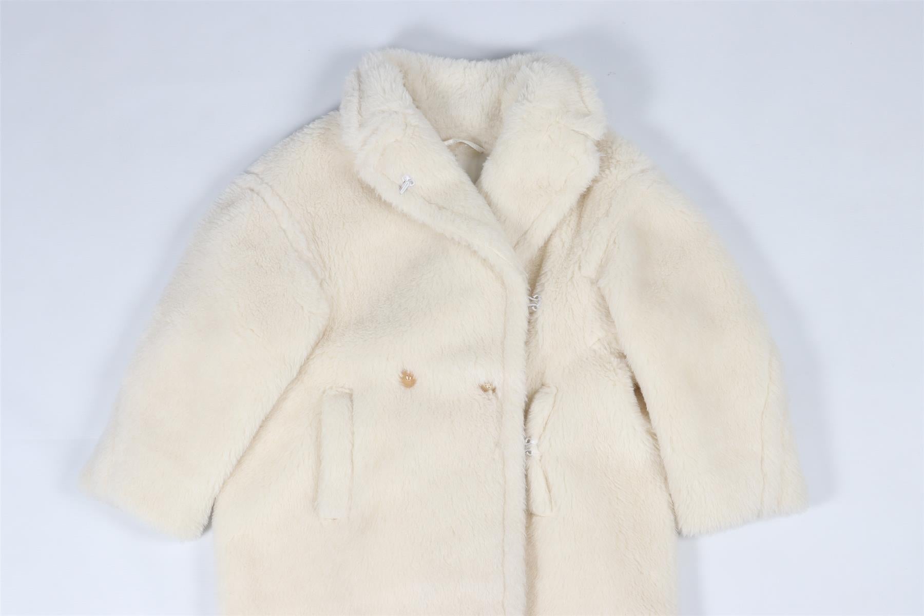 MAX MARA WHITE KIDS GIRLS WOOL COAT LARGE 8-9 YEARS