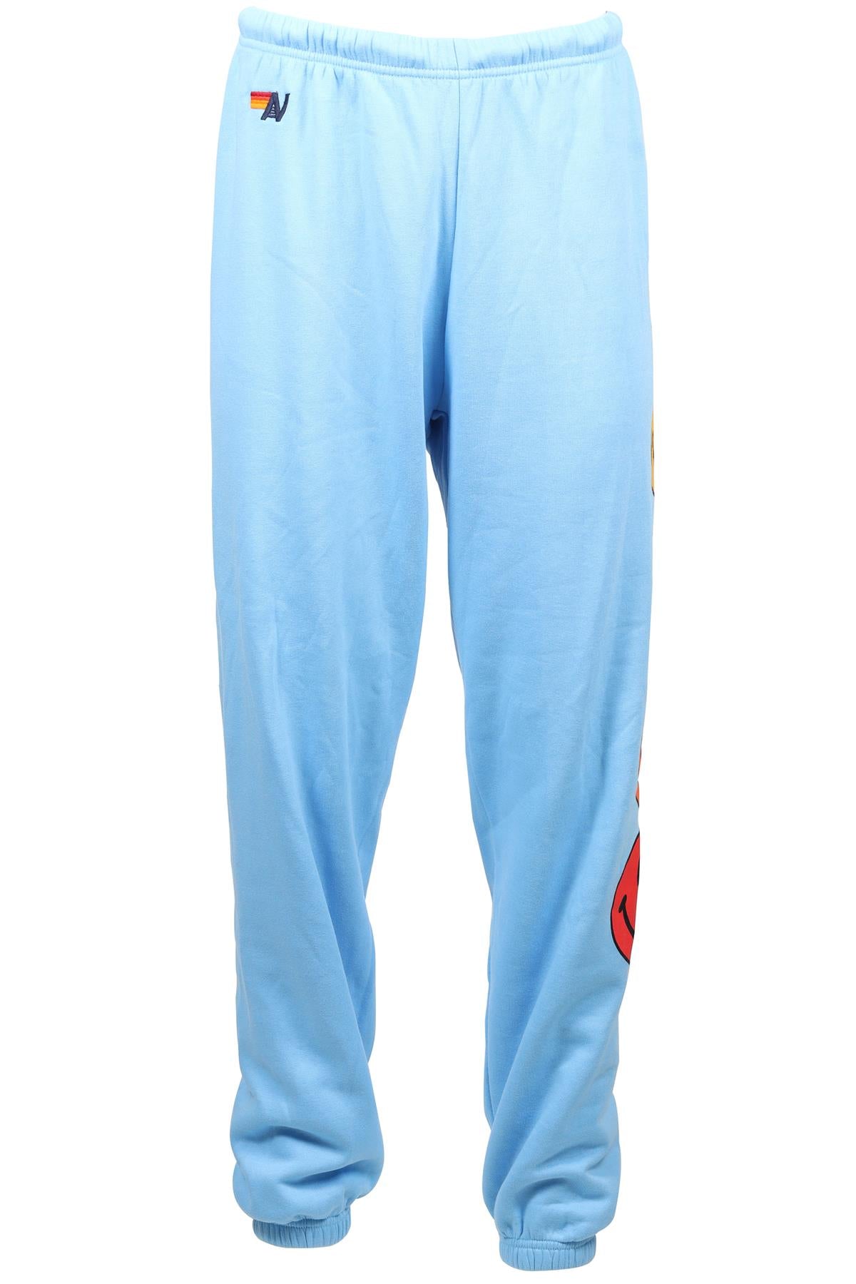 AVIATOR NATION BLUE COTTON BLEND TRACK PANTS MEDIUM