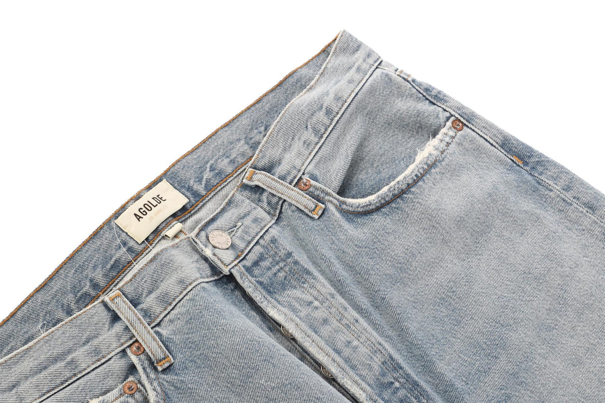 AGOLDE BLUE DENIM STRAIGHT LEG JEANS W31 UK 12-14