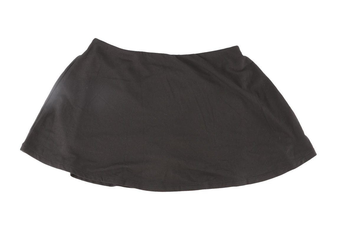 SKIMS BLACK JERSEY SKORT SMALL