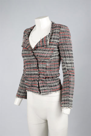 ISABEL MARANT ÉTOILE MULTI COTTON BLEND JACKET FR 34 UK 6