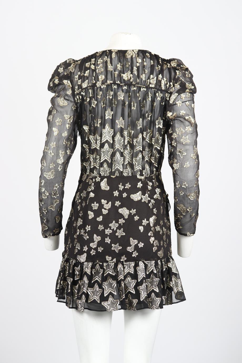 LOVESHACKFANCY SILK BLEND MINI DRESS US 8 UK 12