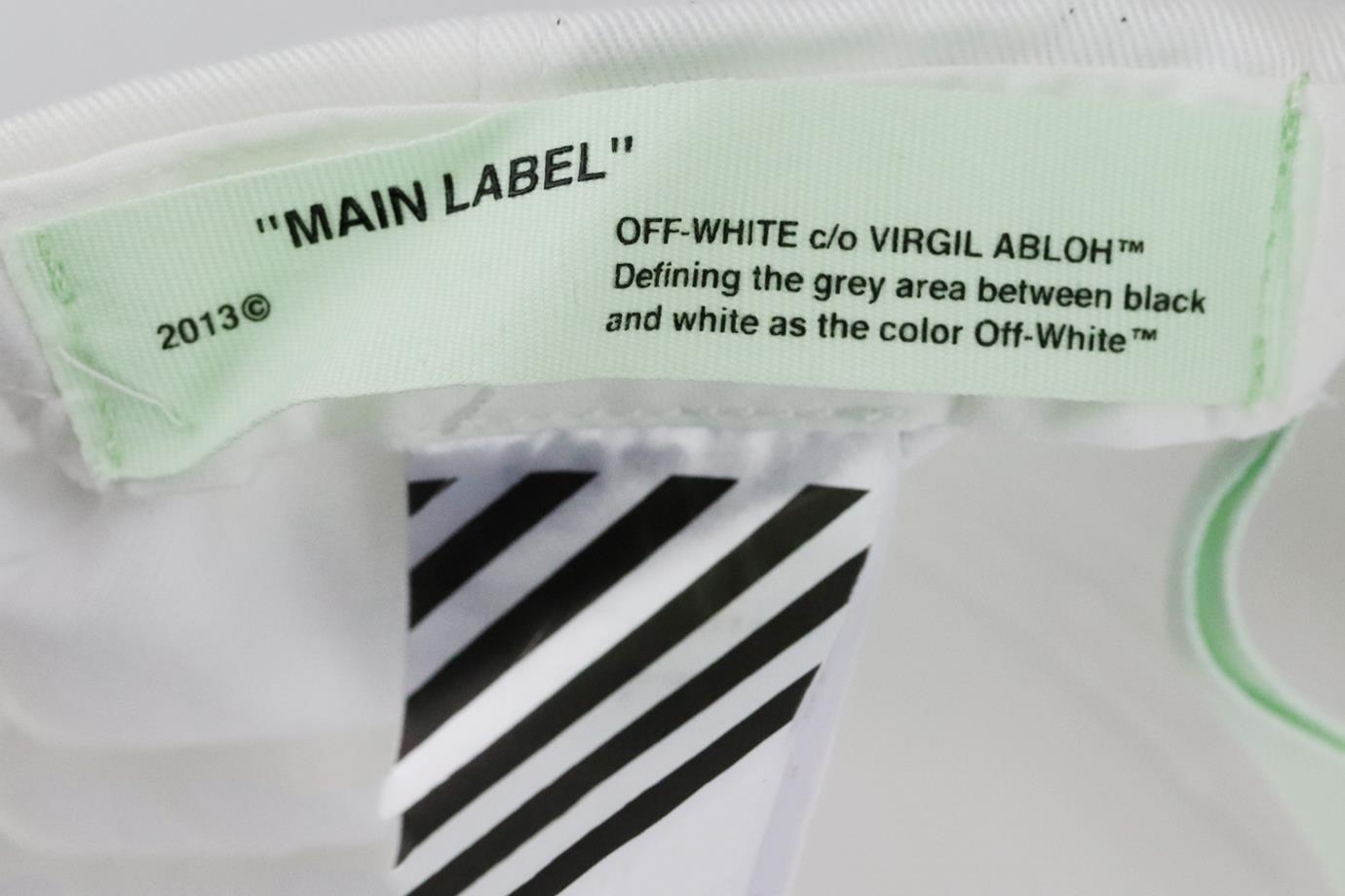 OFF-WHITE C/O VIRGIL ABLOH PRINTED COTTON TWILL BASEBALL CAP ONE SIZE