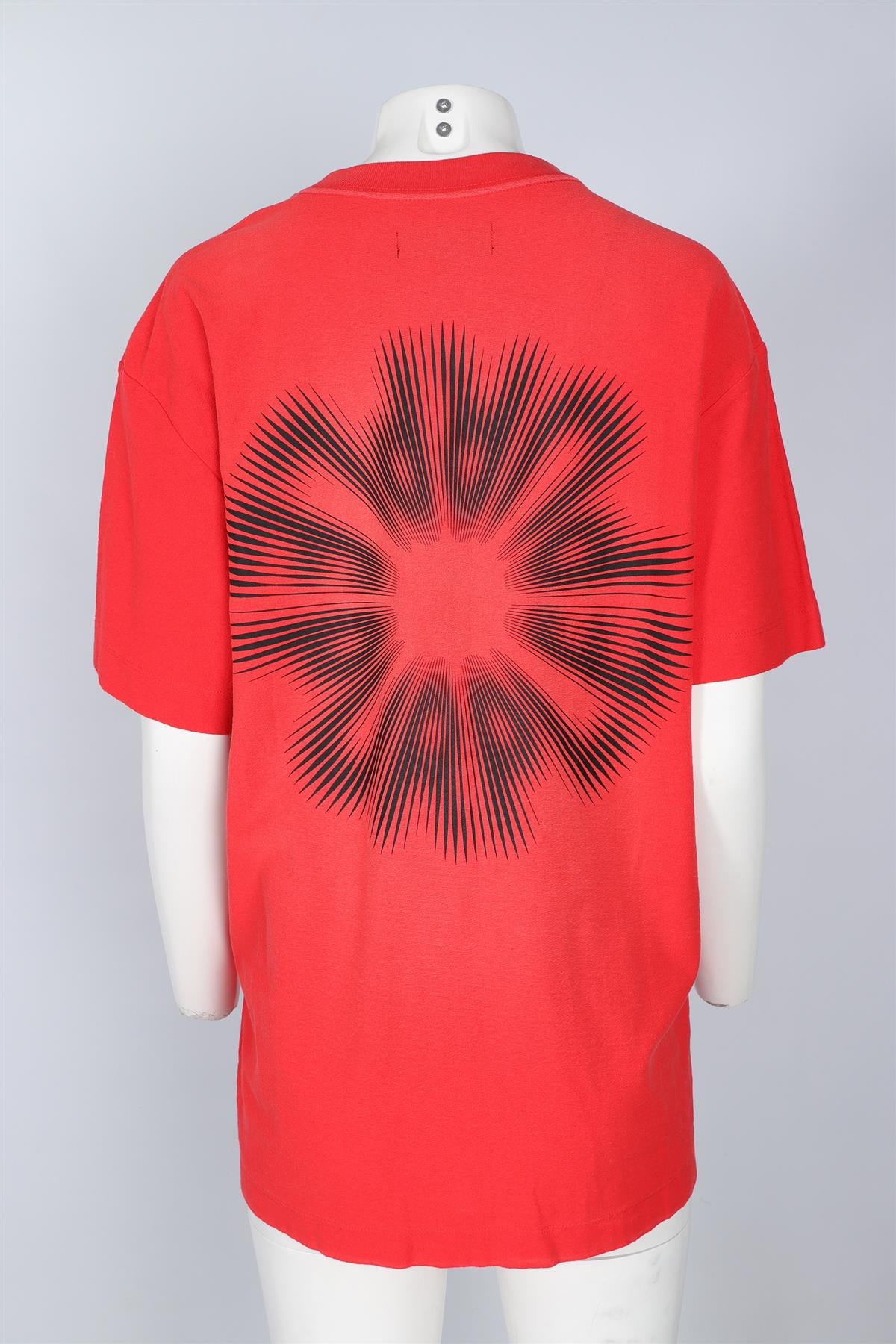 PURPLE BRAND RED COTTON T-SHIRT MEDIUM