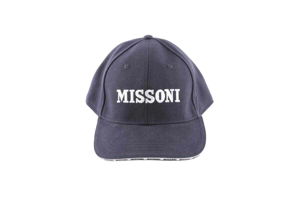 MISSONI NAVY COTTON BASEBALL CAP
