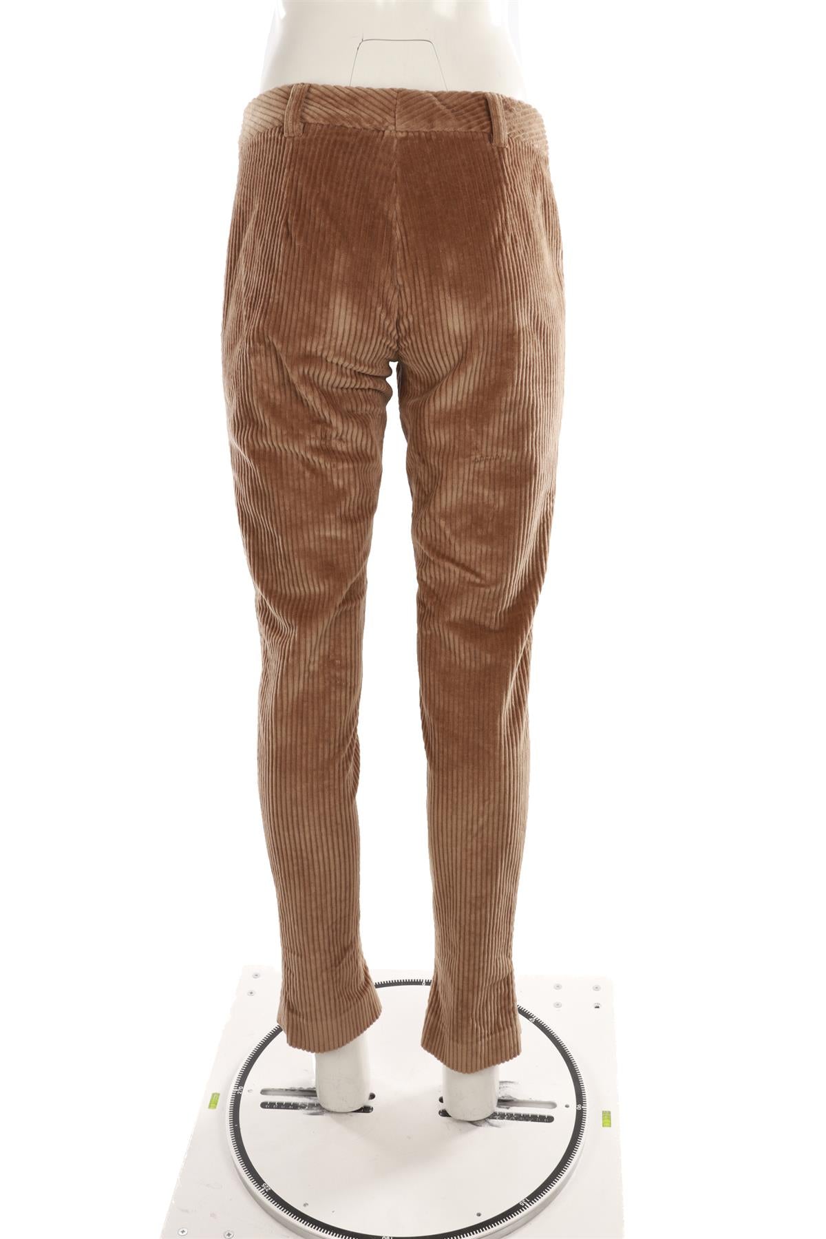 DOLCE & GABBANA BROWN CORDUROY TAPERED PANTS IT 42 UK 10
