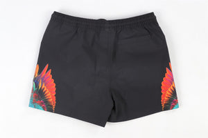 MARCELO BURLON BLACK KIDS BOYS SWIM SHORTS 10 YEARS