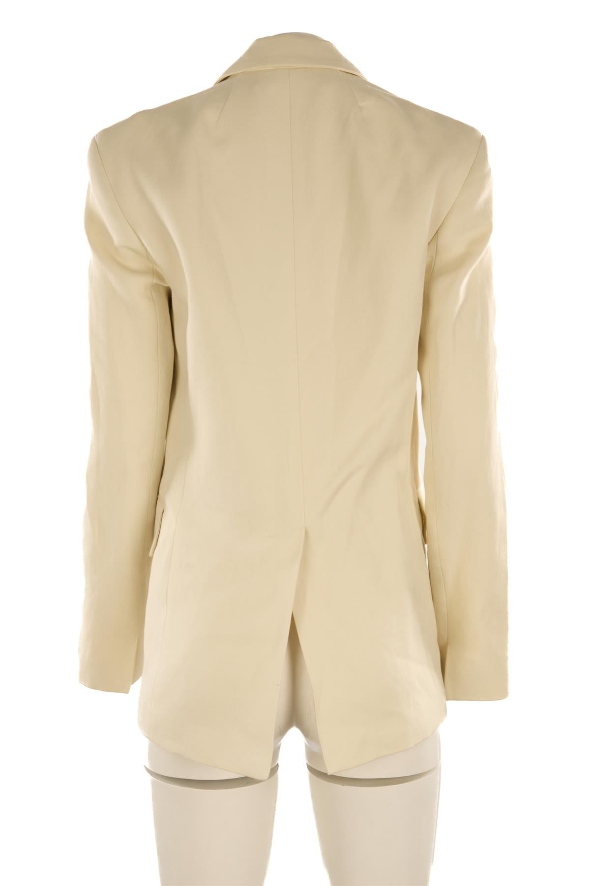 RAEY CREAM WOOL BLAZER US 4 UK 8