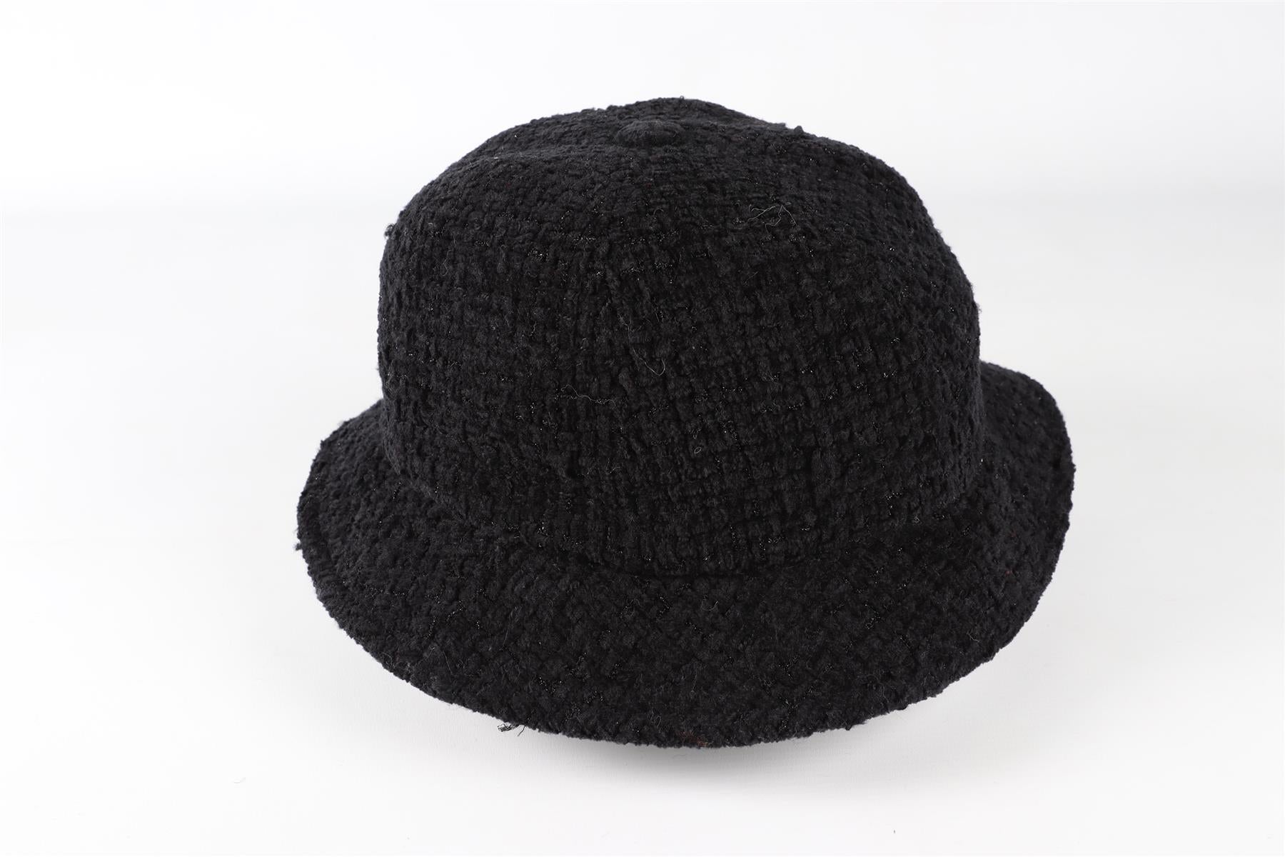 CHANEL BLACK 2022 COTTON BLEND BUCKET HAT LARGE