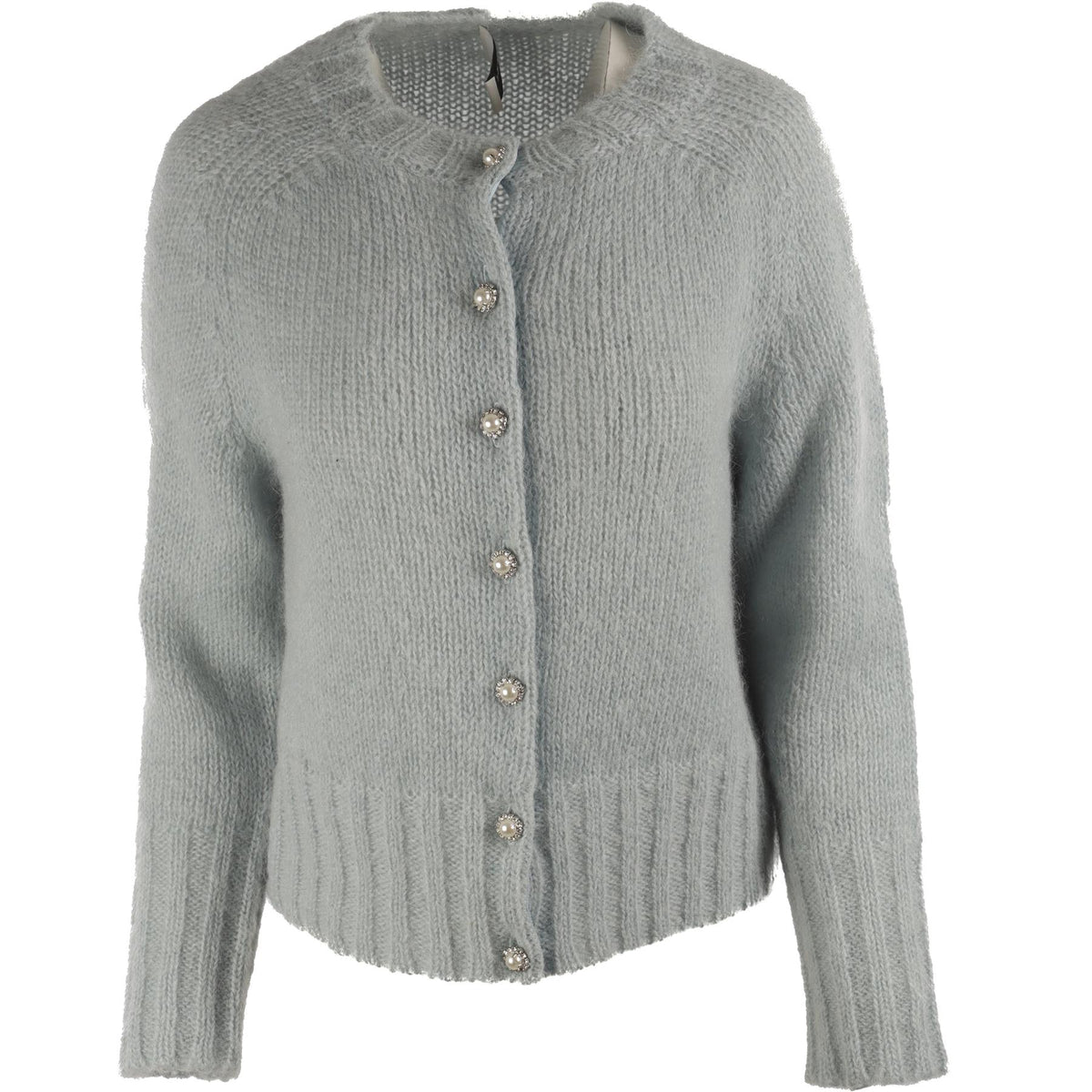 ERDEM BLUE MOHAIR CARDIGAN SMALL