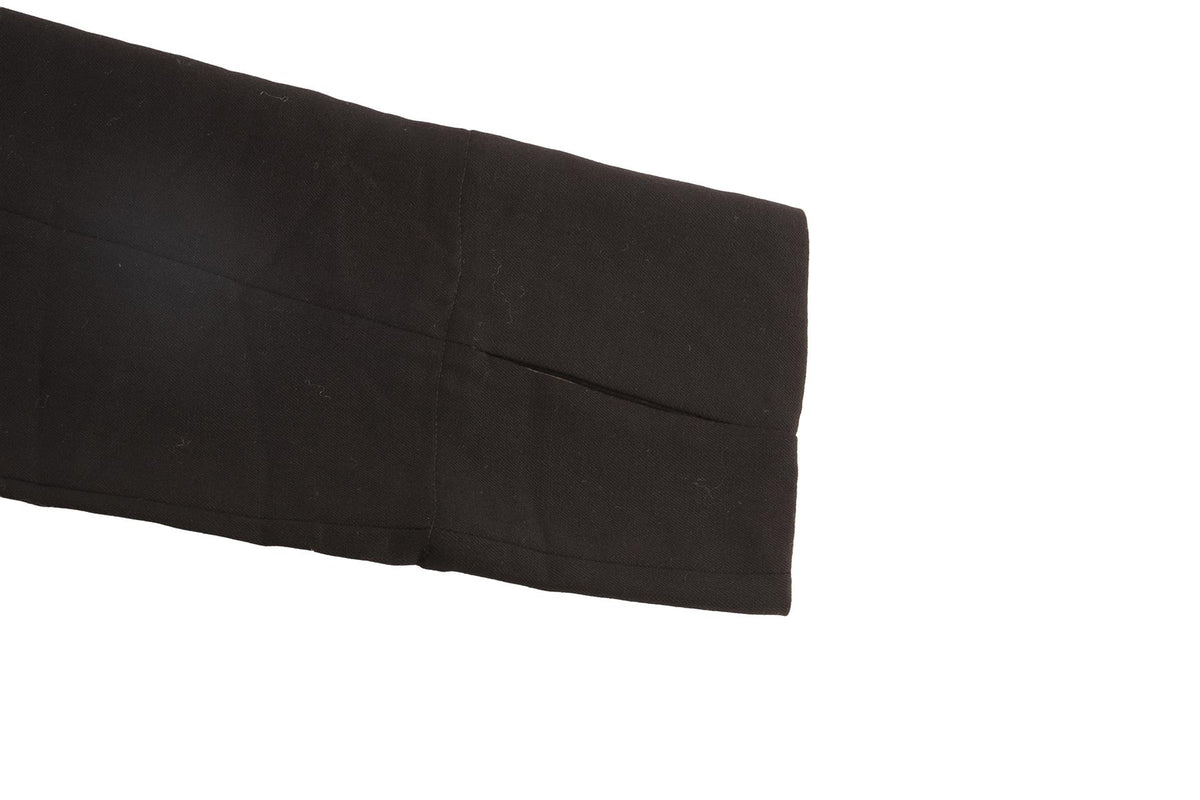ANN DEMEULEMEESTER BLACK WOOL STRAIGHT LEG PANTS DE 34 UK 8