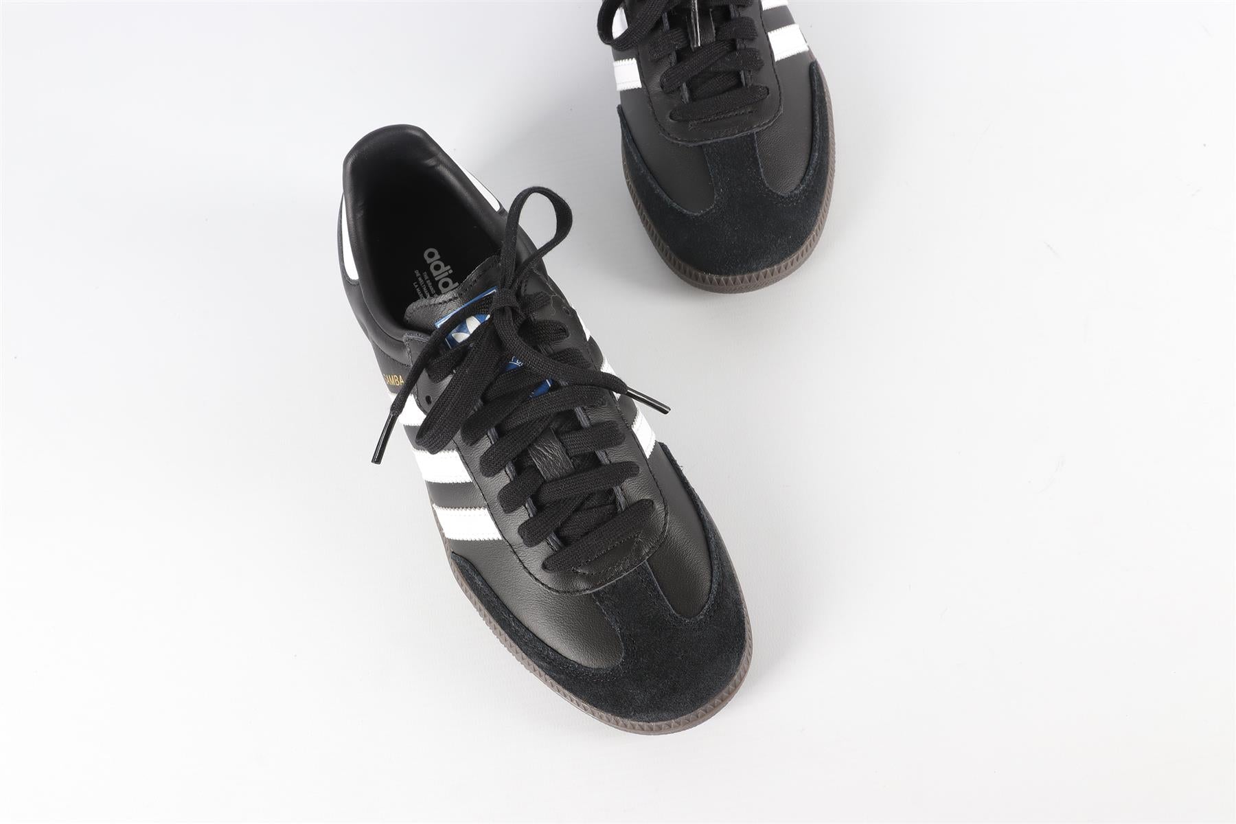ADIDAS BLACK SAMBA CORE BLACK SNEAKERS EU 38.5 UK 5.5 US 6