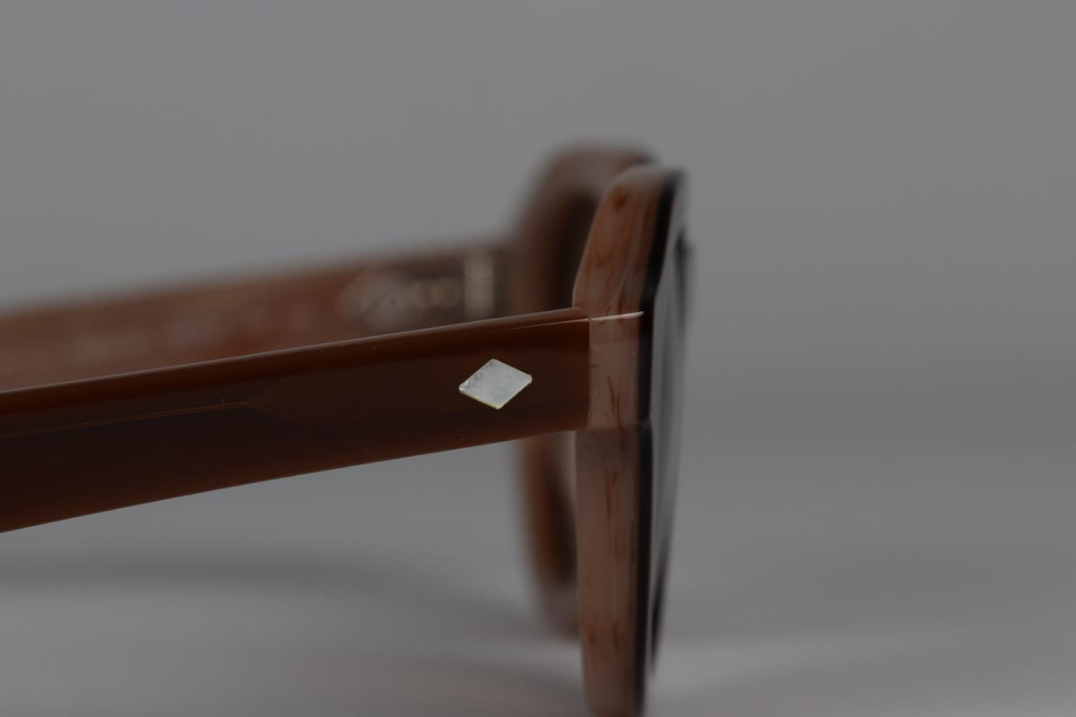 GIORGIO ARMANI ROUND FRAME ACETATE SUNGLASSES