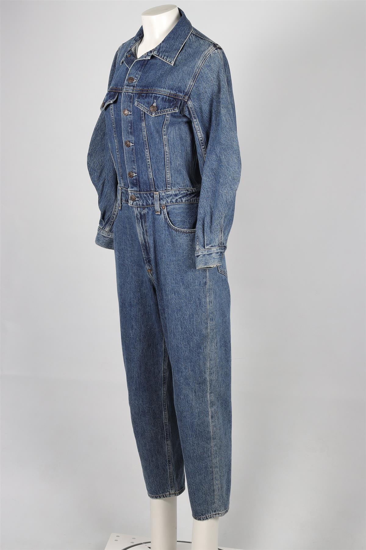 AGOLDE BLUE DENIM JUMPSUIT US 4 UK 8