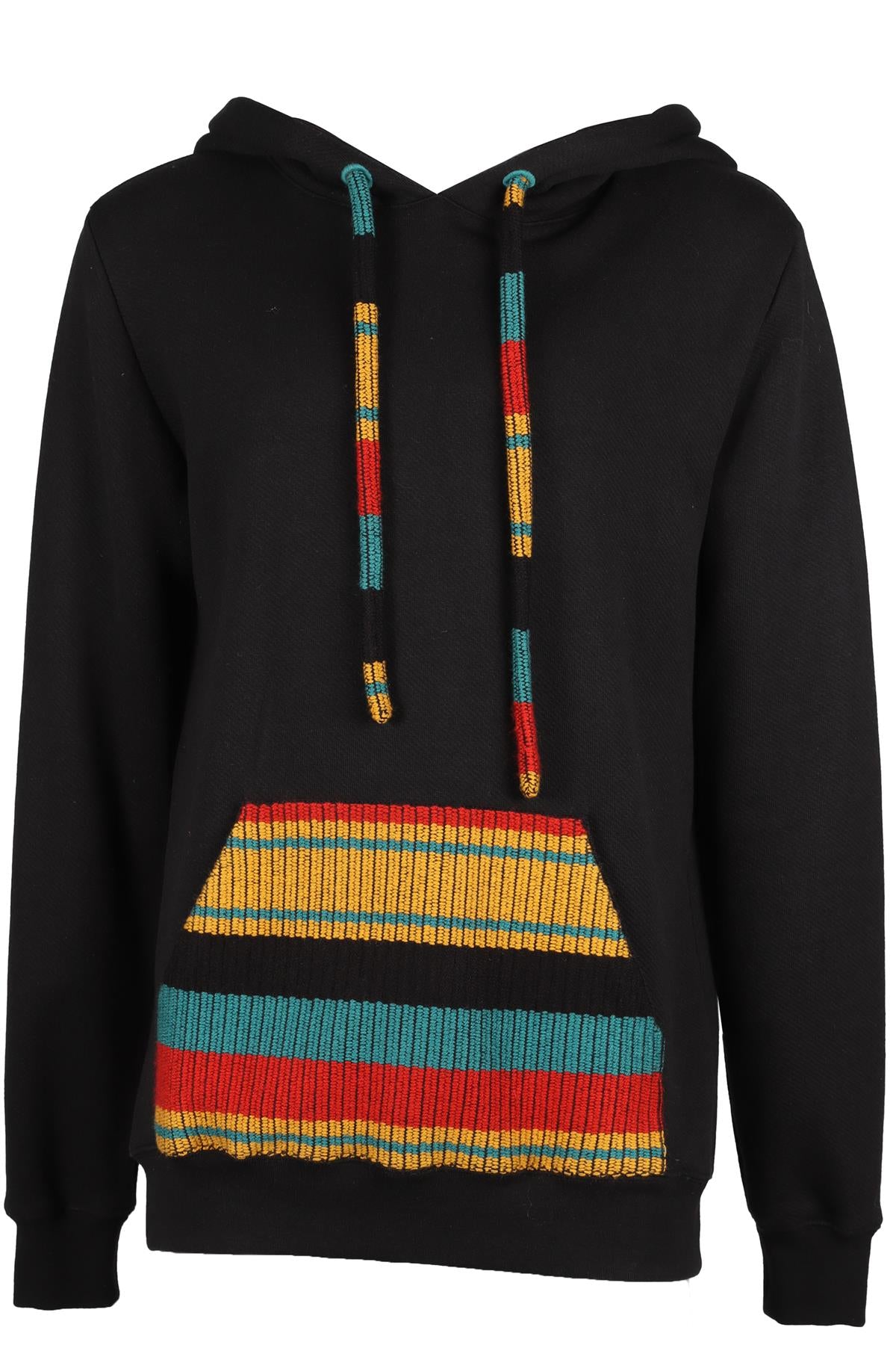 ALANUI BLACK MEN'S CASHMERE BLEND HOODIE LARGE