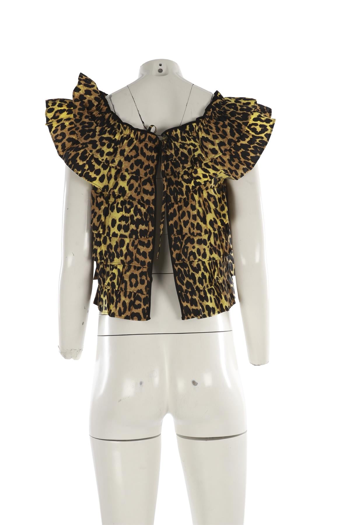 GANNI YELLOW COTTON TOP DE 34 UK 8