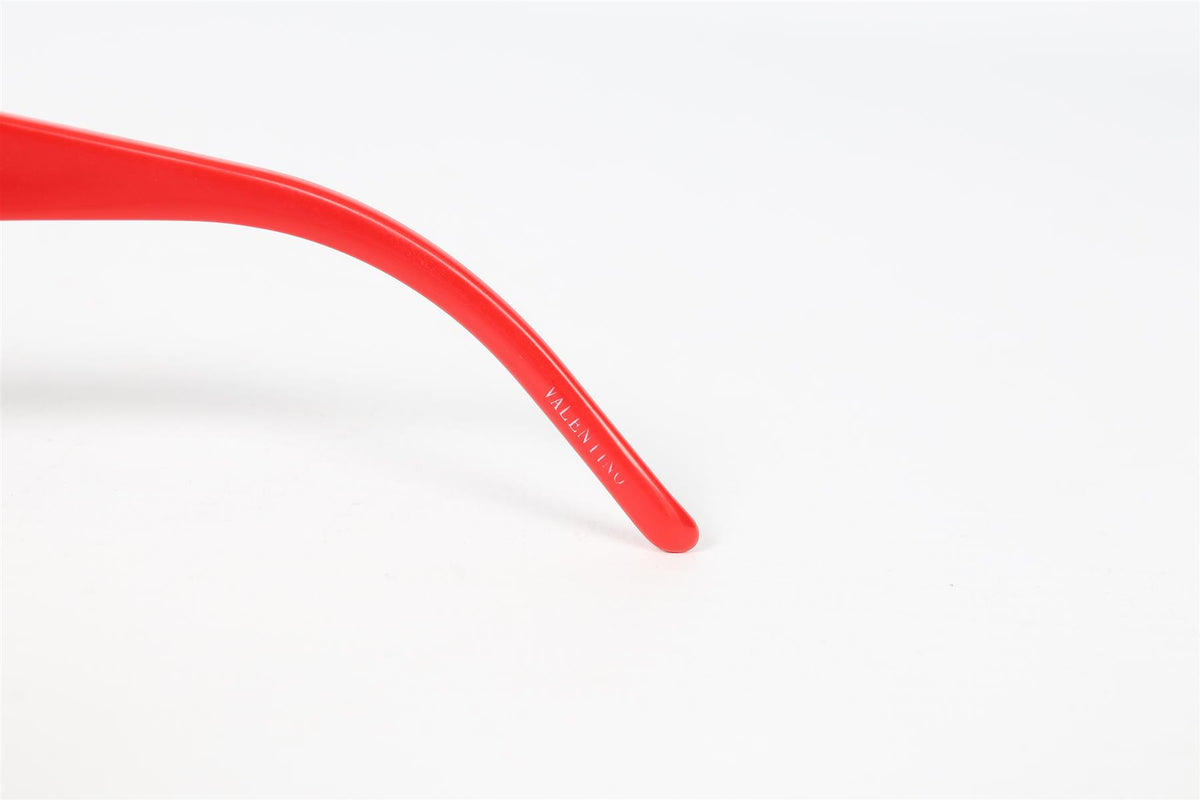 VALENTINO SQUARE FRAME ACETATE SUNGLASSES