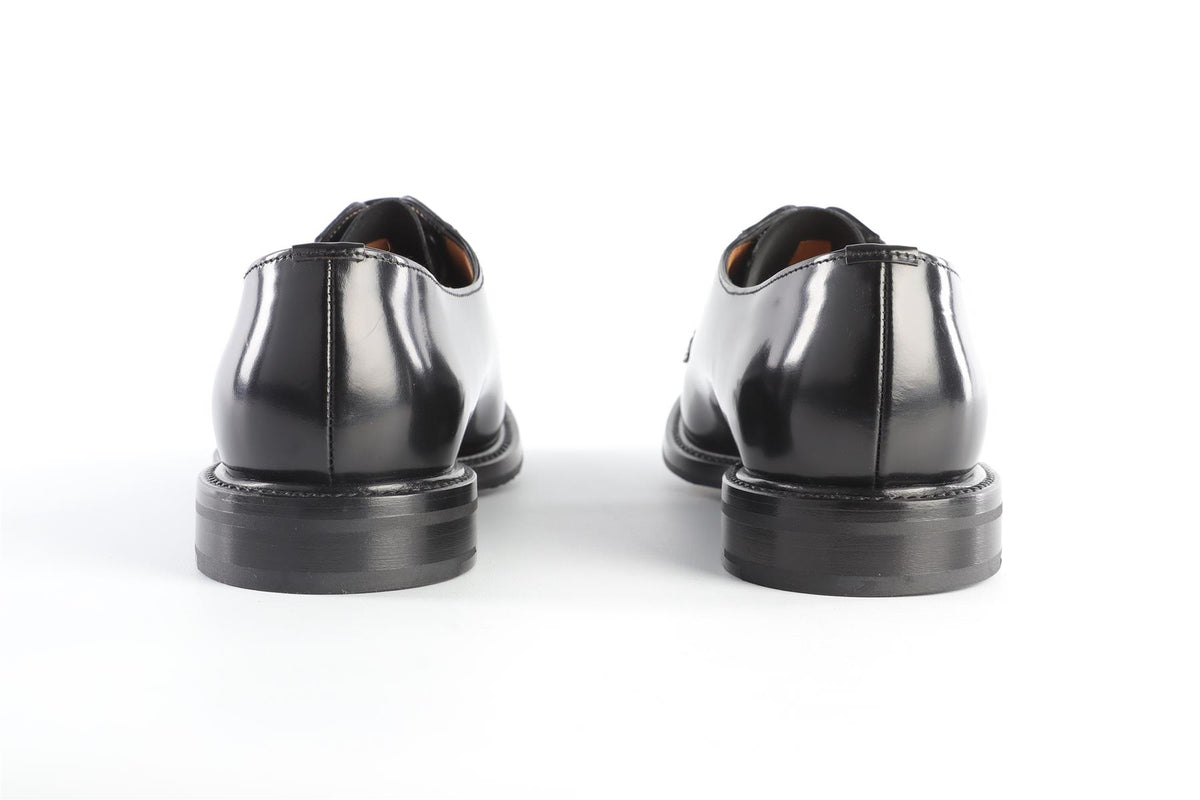 CHURCH'S BLACK LEATHER DERBY SHOES EU 40 UK 7 US 10