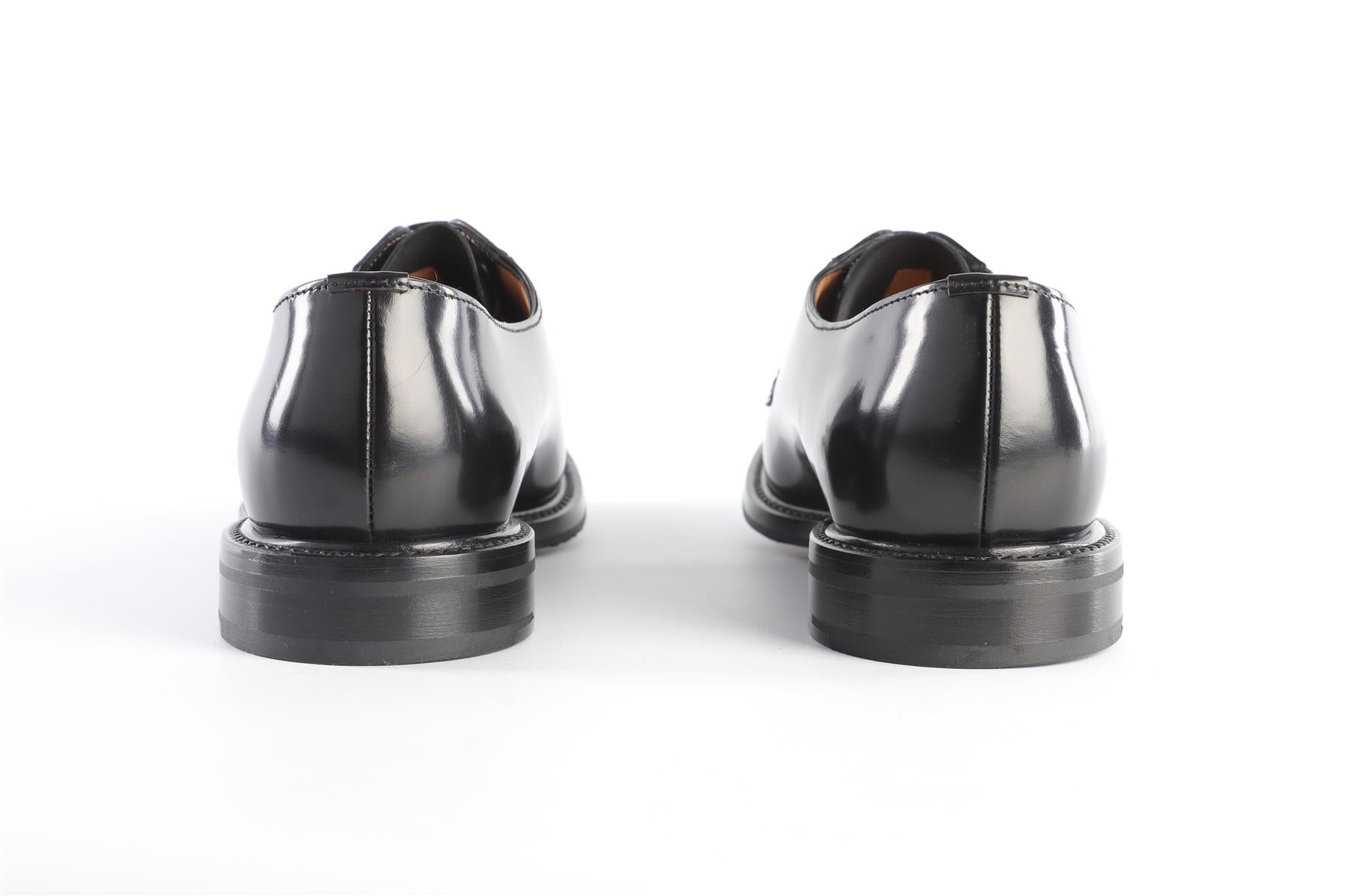 CHURCH'S BLACK LEATHER DERBY SHOES EU 40 UK 7 US 10