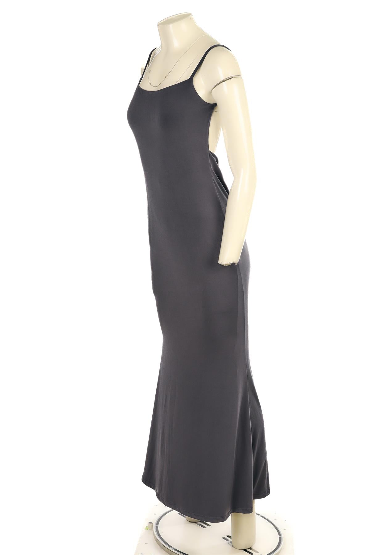 REFORMATION GREY JERSEY MAXI DRESS