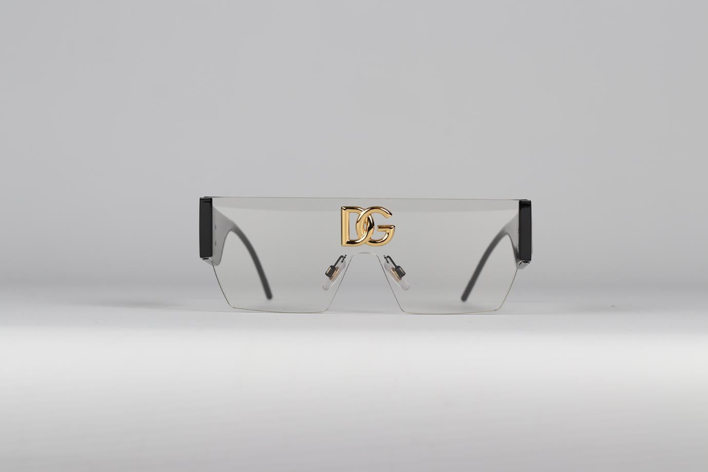 DOLCE & GABBANA D-FRAME ACETATE SUNGLASSES