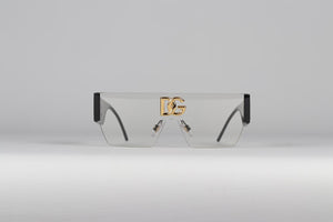 DOLCE & GABBANA D-FRAME ACETATE SUNGLASSES