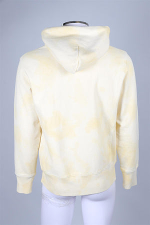 CHAMPION YELLOW COTTON MENS HOODIE MEDIUM