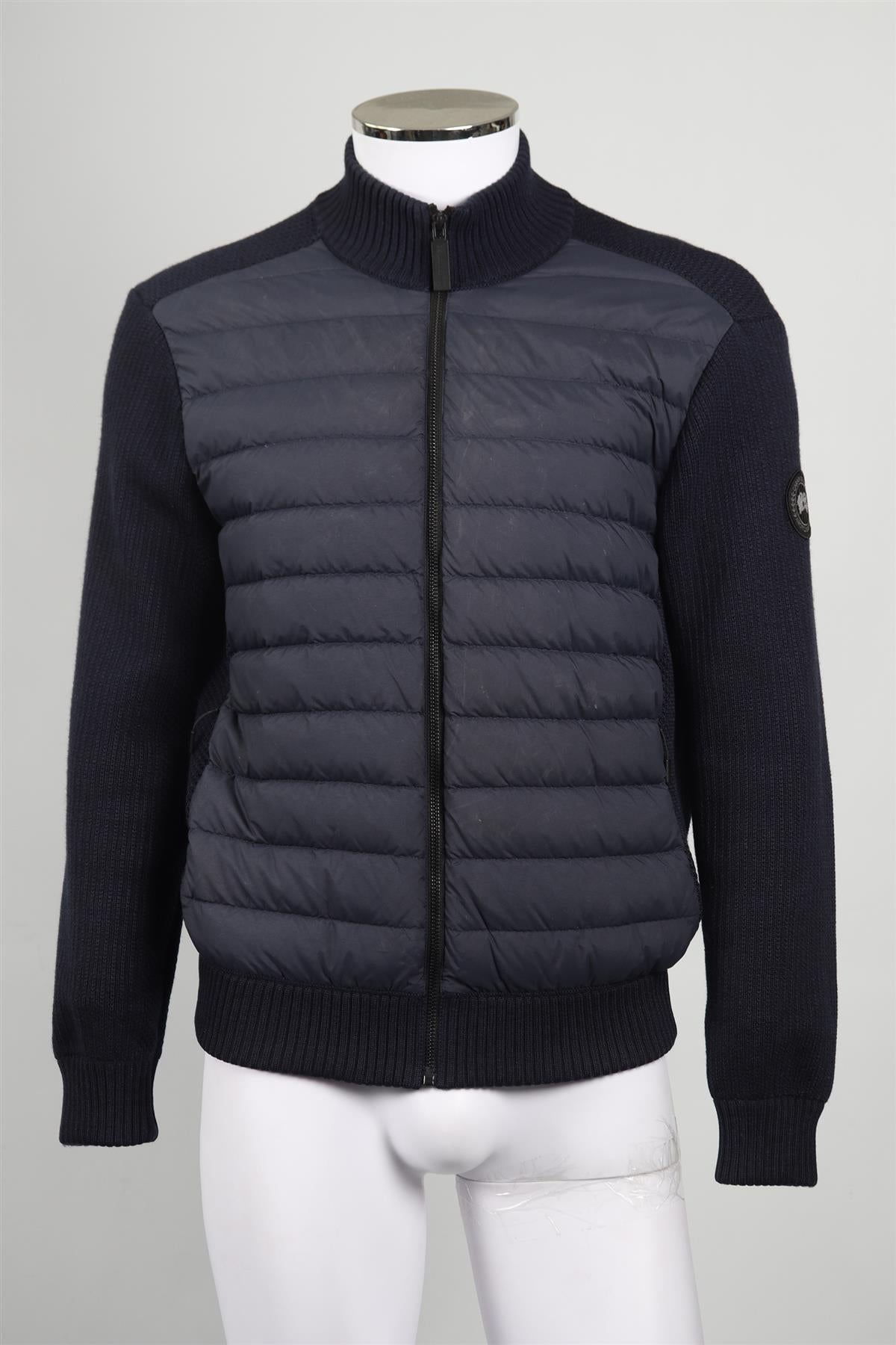 CANADA GOOSE MEN'S KNIT AND PADDED SHELL DOWN JACKET MEDIUM