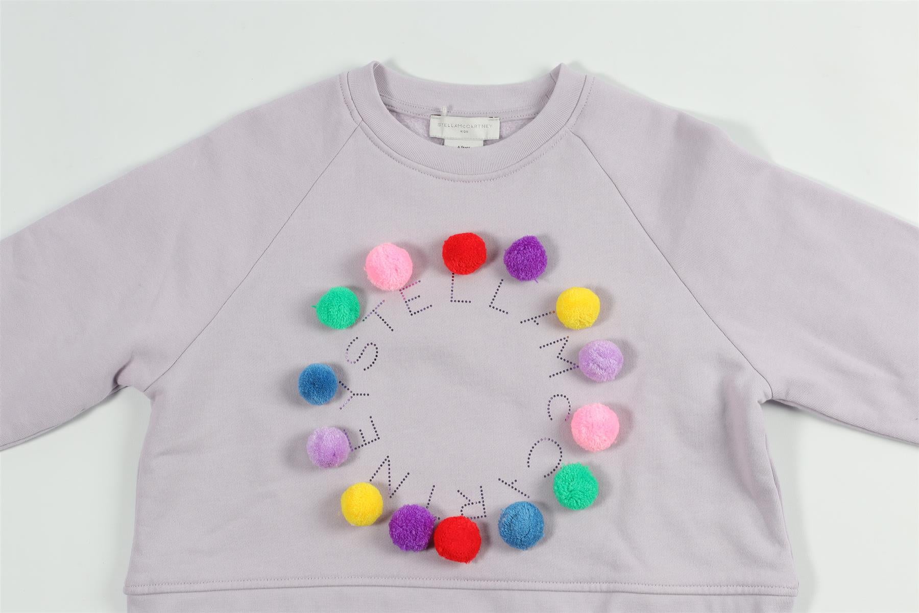 STELLA MCCARTNEY PURPLE KIDS GIRLS SWEATSHIRT 6 YEARS