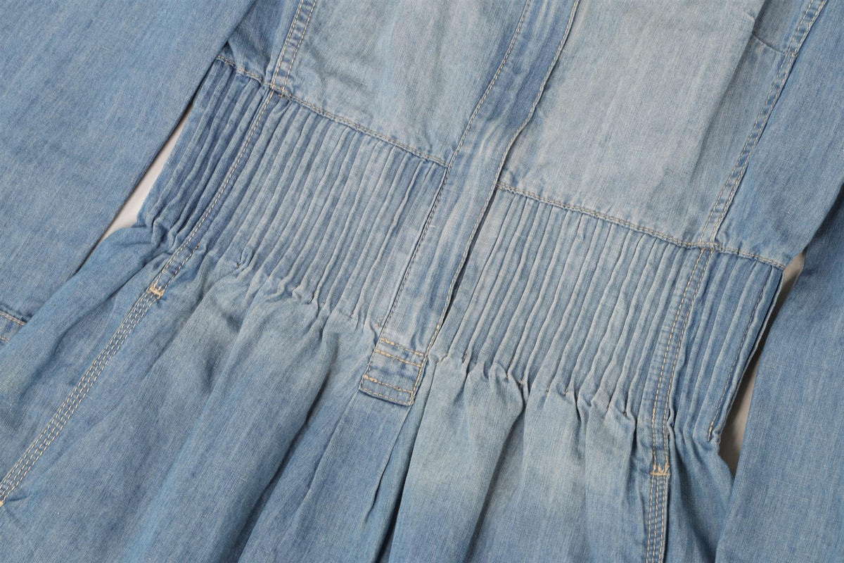ISABEL MARANT ÉTOILE BLUE DENIM MINI DRESS FR 34 UK 6