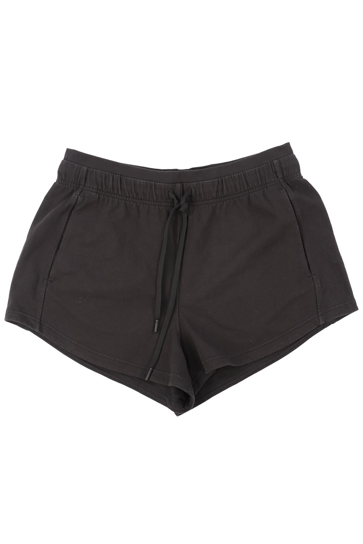 LULULEMON BLACK COTTON SHORTS US 10 UK 14