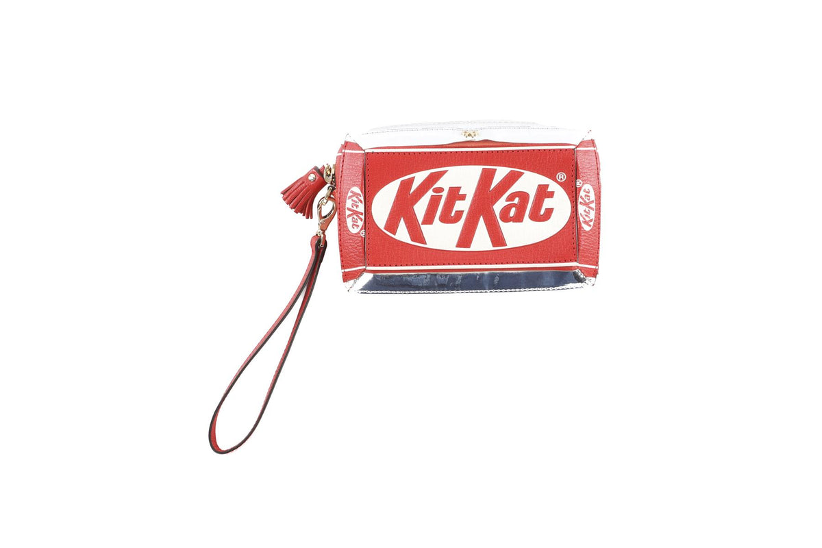ANYA HINDMARCH RED KIT KAT CLUTCH