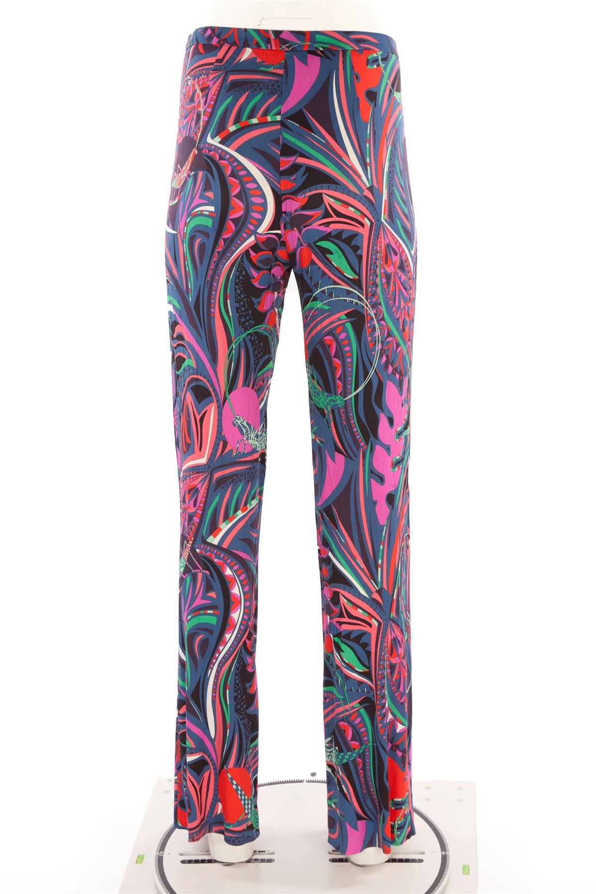 EMILIO PUCCI MULTI JERSEY STRAIGHT LEG PANTS IT 46 UK 14