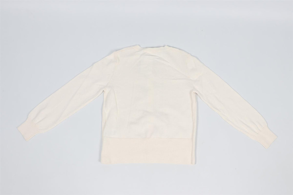 CHLOÉ  IVORY KIDS GIRLS COTTON CARDIGAN 8 YEARS