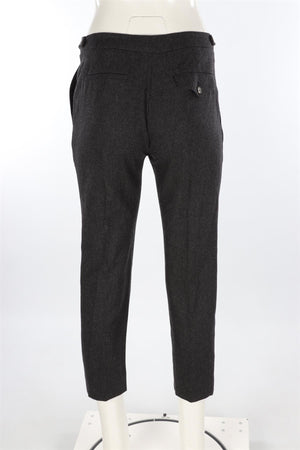 NINA RICCI GREY WOOL STRAIGHT LEG PANTS FR 36 UK 8