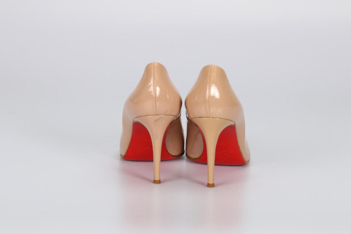 CHRISTIAN LOUBOUTIN PATENT LEATHER PUMPS EU 38.5 UK 5.5 US 8.5