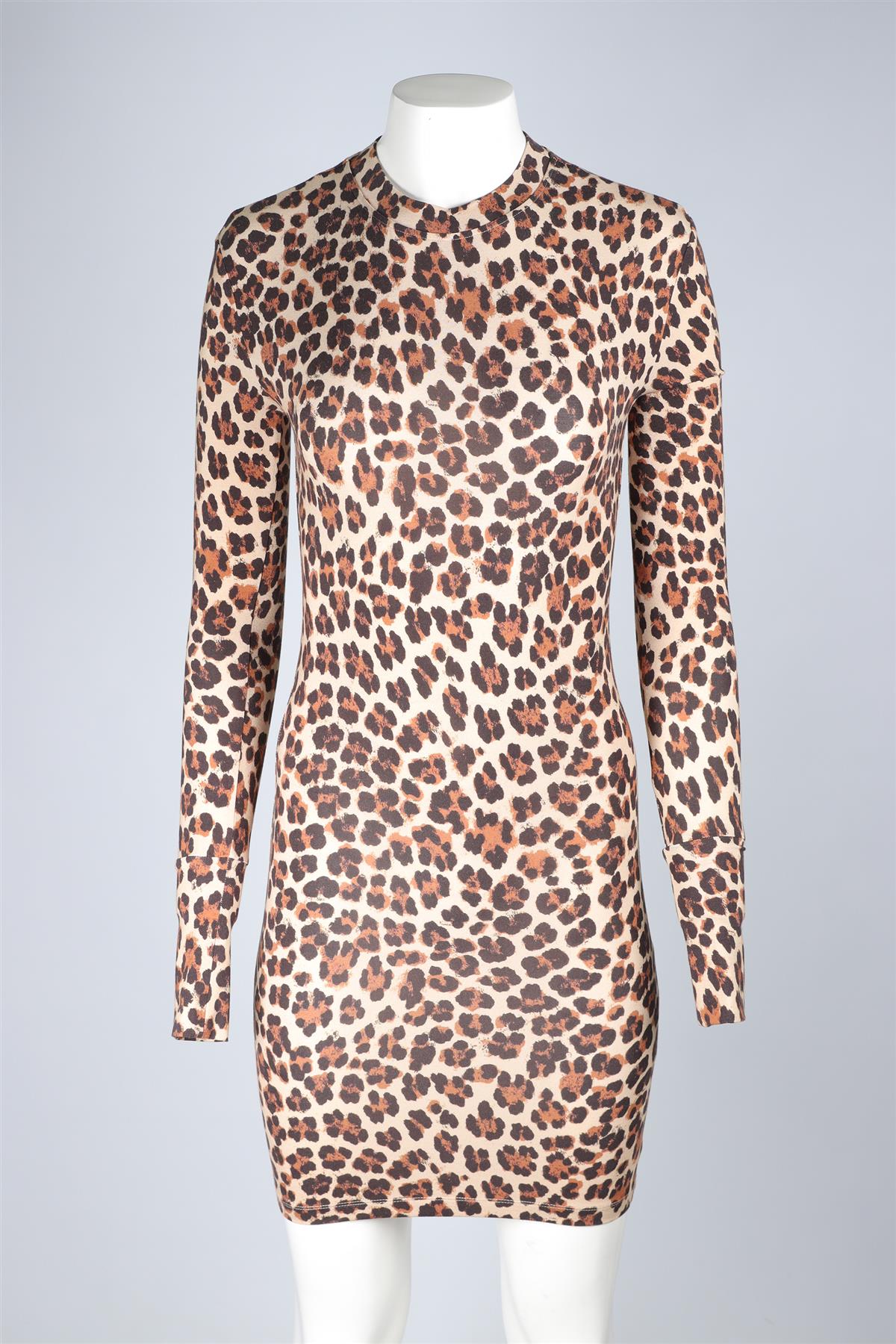 CAROLINE CONSTAS BEIGE JERSEY TOP XSMALL