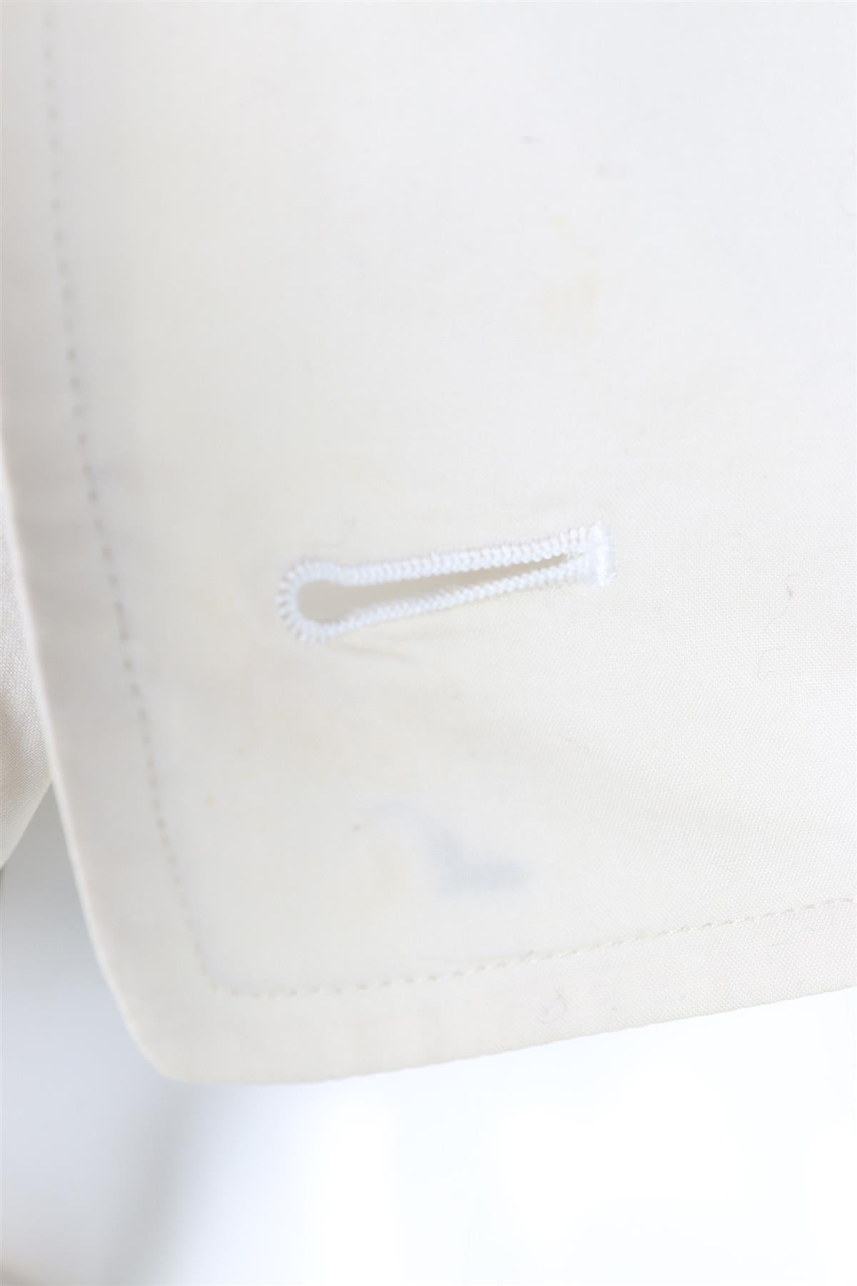 BURBERRY PROPORSUM CREAM VINTAGE COTTON TRENCH COAT IT 42 UK 10