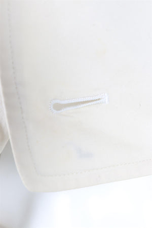 BURBERRY PROPORSUM CREAM VINTAGE COTTON TRENCH COAT IT 42 UK 10