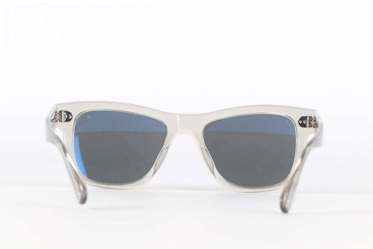 OLIVER PEOPLES CLEAR SQUARE FRAME ACETATE SUNGLASSES