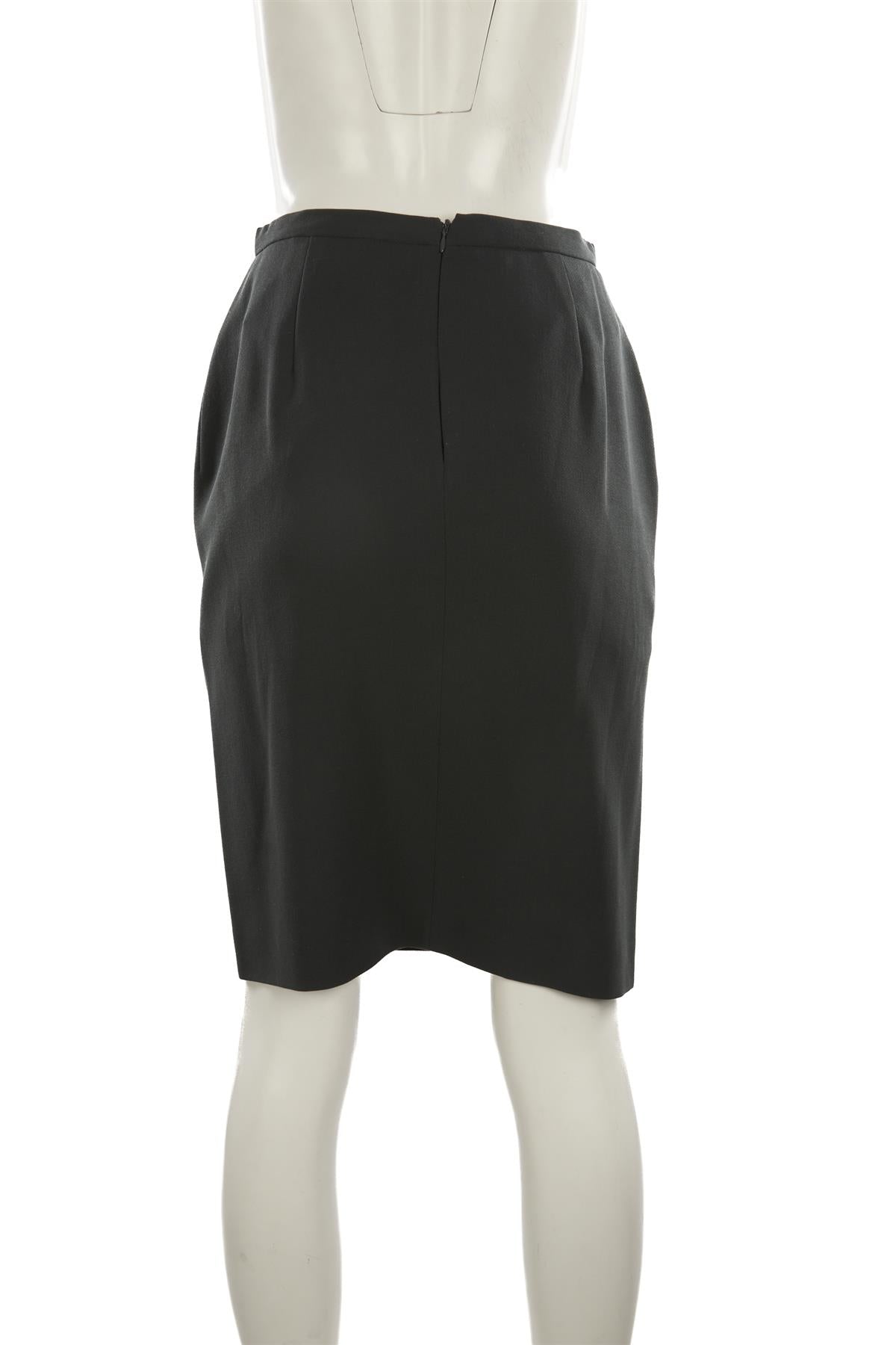 GIORGIO ARMANI GREEN VINTAGE WOOL SKIRT SUIT IT 40 UK 8