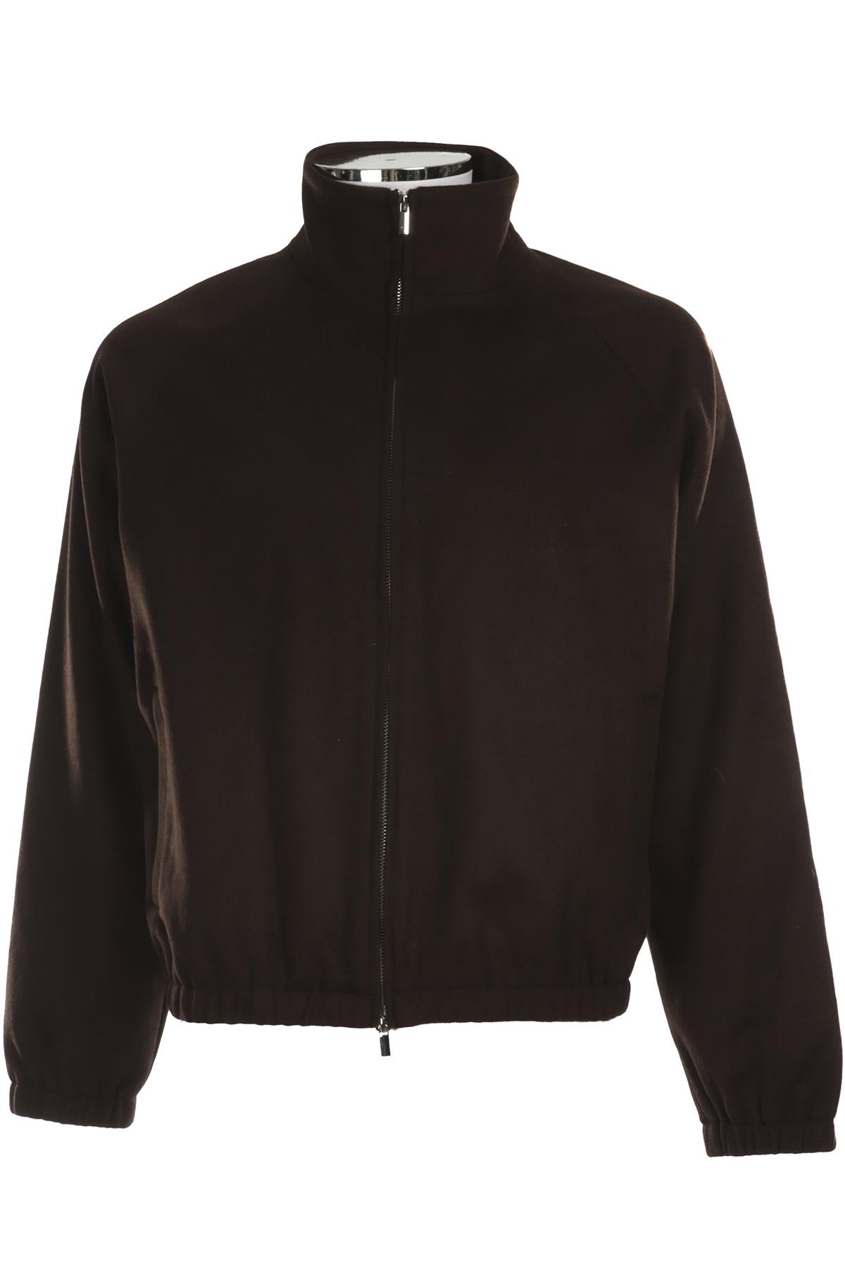 GRAND LE MAR BROWN MENS WOOL JACKET SMALL