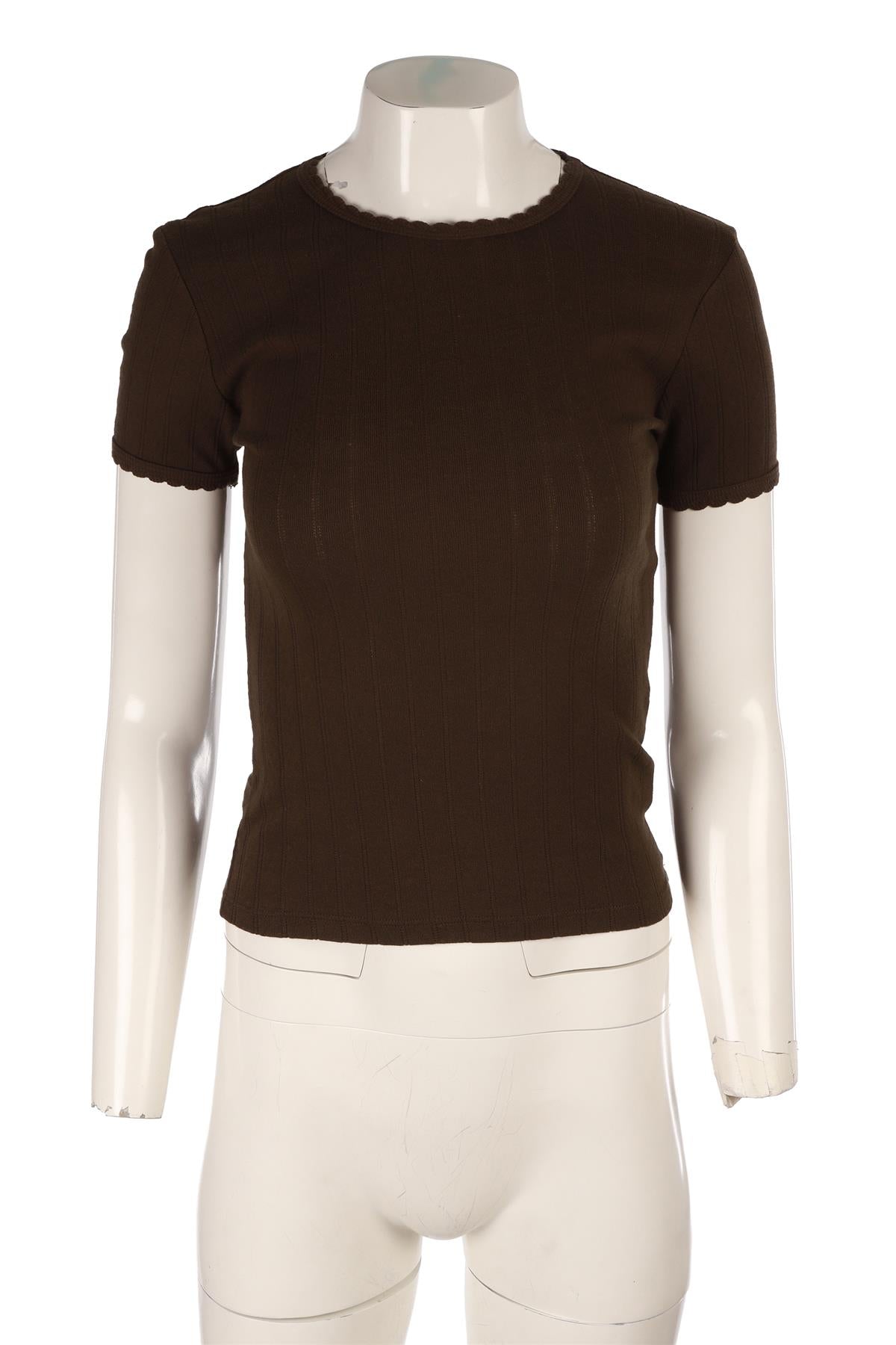 LESET GREEN COTTON T-SHIRT XSMALL