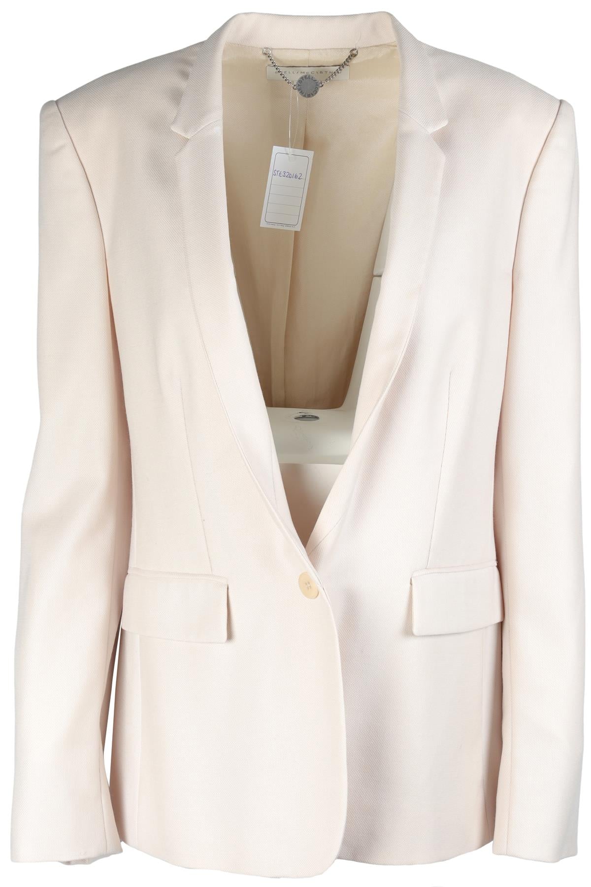 STELLA MCCARTNEY ECRU WOOL BLAZER IT 48 UK 16
