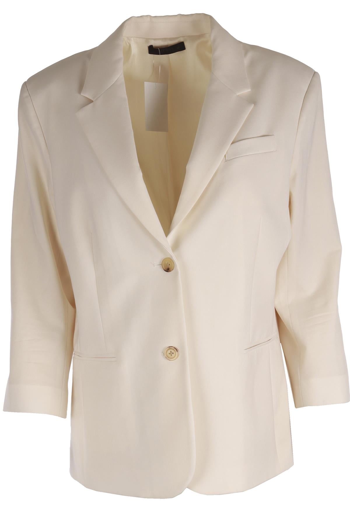 THE ROW IVORY WOOL BLAZER US 14 UK 18