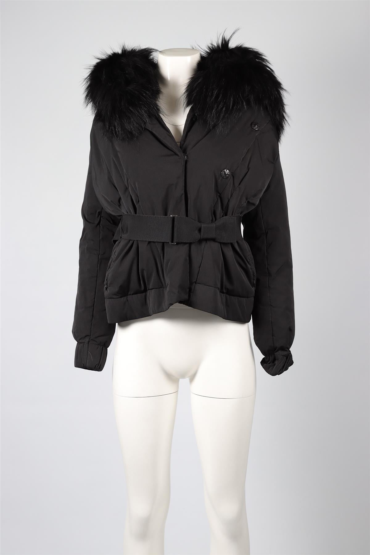 BLACK PADDED SHELL JACKET