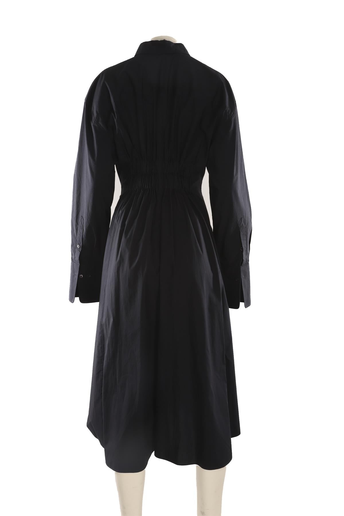 SCANLAN THEODORE BLACK COTTON MAXI DRESS AU 12